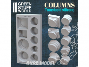 Green Stuff 500584 MOULES en Silicone Colonnes 1/48 a 1/35