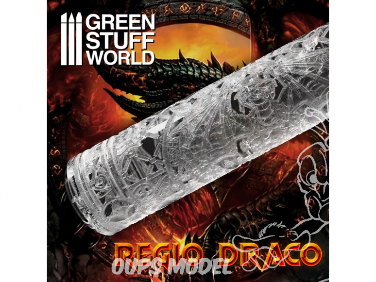 Green Stuff 503462 Rouleaux texturés Regio Draco