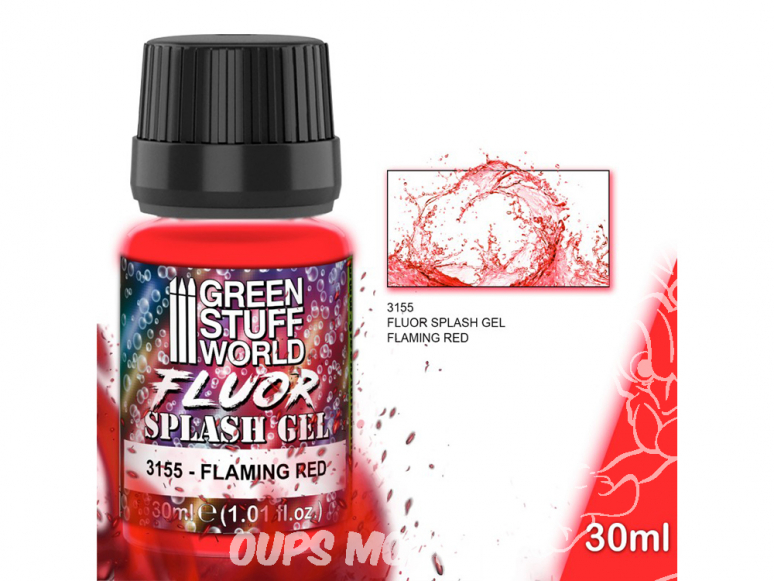 Green Stuff 3155 Splash Gel Rouge flamboyant 30ml