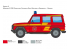 Italeri maquette voiture 3663 Mercedes Benz G230 Feuerwehr 1/24