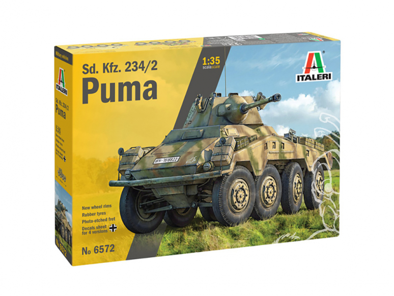 Italeri maquette militaire 6572 Sd.Kfz. 234/2 Puma 1/35