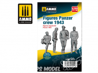 Ammo Mig figurines 8914 Equipage Panzer 1943 1/72
