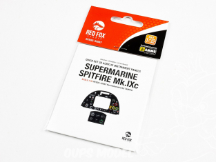 Red Fox Studio Tableaux de bord 3D avion RFQS-32067 Supermarine Spitfire Mk.IXc Tamiya 1/32