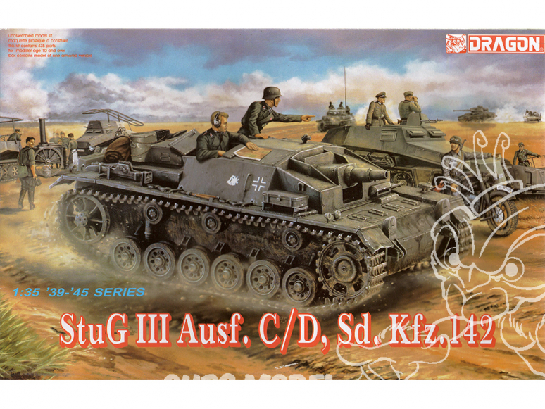 dragon maquette militaire 6009 Stug III Ausf.C/D 1/35