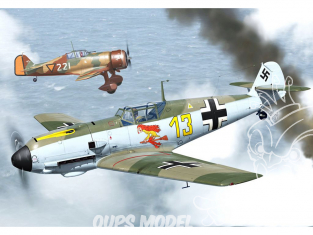 AZ Model Kit avion AZ7803 Bf 109E-1 Experten 1 1/72