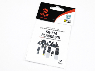 Red Fox Studio Tableaux de bord 3D avion RFQS-48020 SR-71A Blackbird Revell 1/48