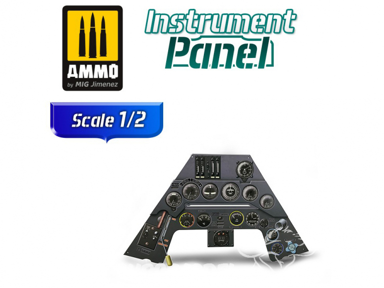 MIG Instrument panel 8283 Focke Wulf Fw 190 A-3 Tableau de bord 1/2