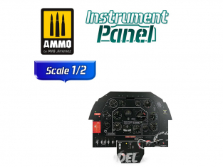 MIG Instrument panel 8289 North American P-51B Mustang Tableau de bord 1/2