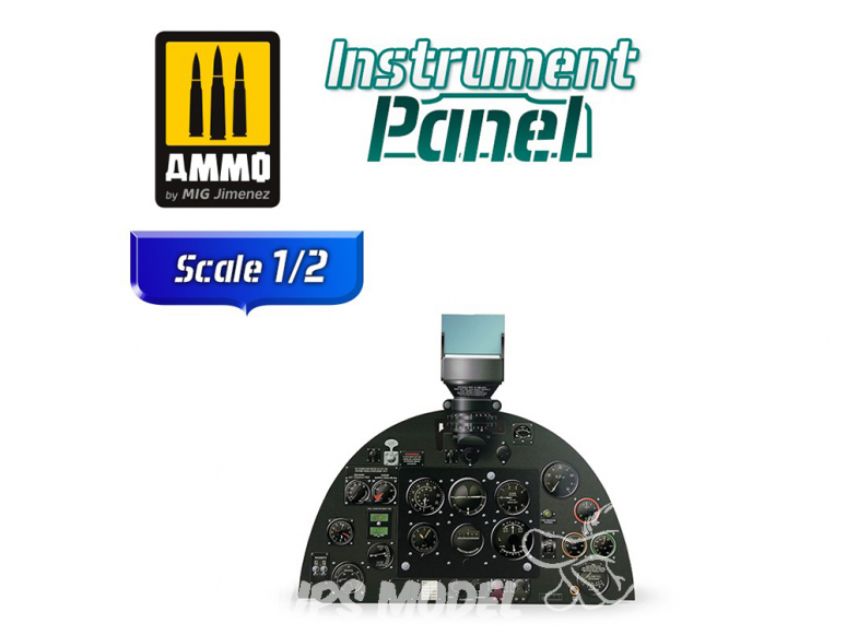 MIG Instrument panel 8291 Supermarine Spitfire Mk.V Tableau de bord 1/2