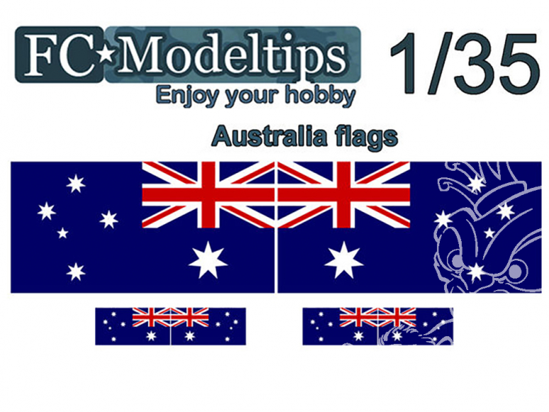 FC MODEL TREND Drapeau adaptable C35714 Drapeaux Australie 1/35