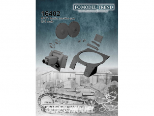 FC MODEL TREND accessoire résine 16402 Amélioration char léger M1917 avec MG Marlin pour FT-17 Takom 1/16