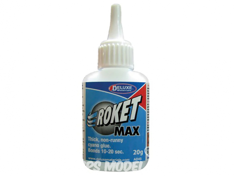 DELUXE MATERIALS colle ad45 COLLE CYANOCRYLATE "ROKET MAX"