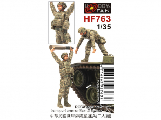 Hobby Fan kit personnages HF763 ROCA equipage de char chargeant des munitions 1/35
