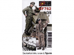 Hobby Fan kit personnages HF762 Centurion Mk.I equipage 2 figurines 1/35