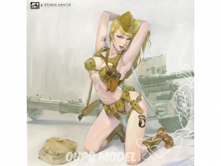 Hobby Fan kit personnages HF1207 Figurine resine 101st AIRBORNE DIVISION VALKYRIE Queena Wood 1/12