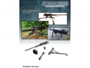 FC MODEL TREND accessoire résine 24430 M2 Browning avec trépied 1/24