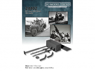 FC MODEL TREND accessoire résine 24402 Set de détails Jeep IDF 1/24