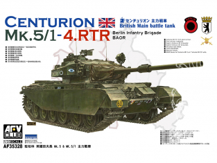 AFV CLUB maquette militaire 35328 Char principal Centurion MK.5/1 4.RTR Brigade Infanterie Berlin BAOR 1/35