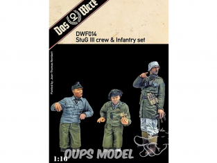 DAS WERK maquette militaire DWF014 Ensemble d'équipage et d'infanterie StuG III 1/16