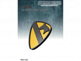 FC MODEL TREND accessoire résine 35690 Plaque 1st Cavalry division 4x3cm