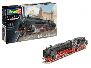 Revell maquette locomotive 02171 Schnellzuglokomotive BR 02 etTender 2'2'T30 1/87