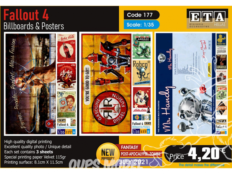 ETA diorama 177 Affiches et posters Fallout 4 1/35