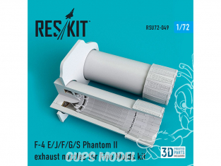 ResKit kit d'amelioration Avion RSU72-0049 Tuyère F-4 E/J/F/G/S Phantom II pour FineMolds Kit 1/72