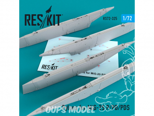 ResKit kit RS72-0320 Pylônes pour MiG-25 P/PD/PDS 1/72