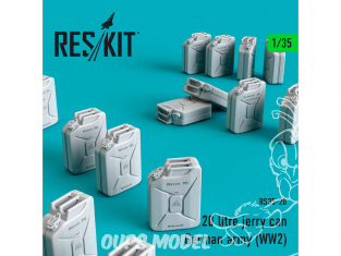 ResKit Kit RS35-0020 Bidon de 20 litres Armée allemande (WWll) 16 piéces 1/35