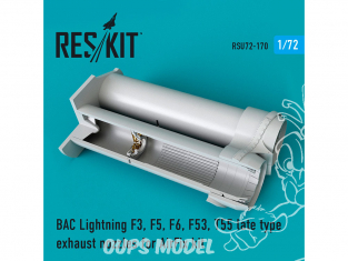 ResKit kit d'amelioration Avion RSU72-0170 Tuyère BAC Lightning F3, F5, F6, F53, T55 pour Kit airfix 1/72