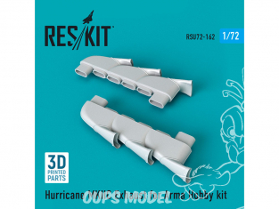 ResKit kit d'amelioration Avion RSU48-0162 Échappement Hurricane MKIIC pour kit Arma Hobby 1/48
