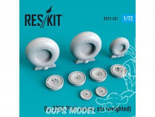 ResKit kit d'amelioration avion RS72-0331 Jeu de roues Do-335 А Pfeil weighted 1/72
