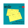 ResKit kit d'amelioration Avion RSM48-0016 Masques de peinture MiG-25 RB pour kit ICM 1/48