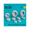 ResKit kit d'amelioration avion RS32-0266 Ensemble de roues pourGloster Meteor weighted 1/32