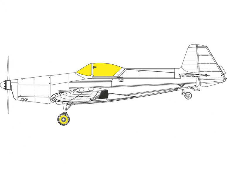 Eduard Express Mask EX833 Z-526AFS Aktrobat TFace Eduard 1/48