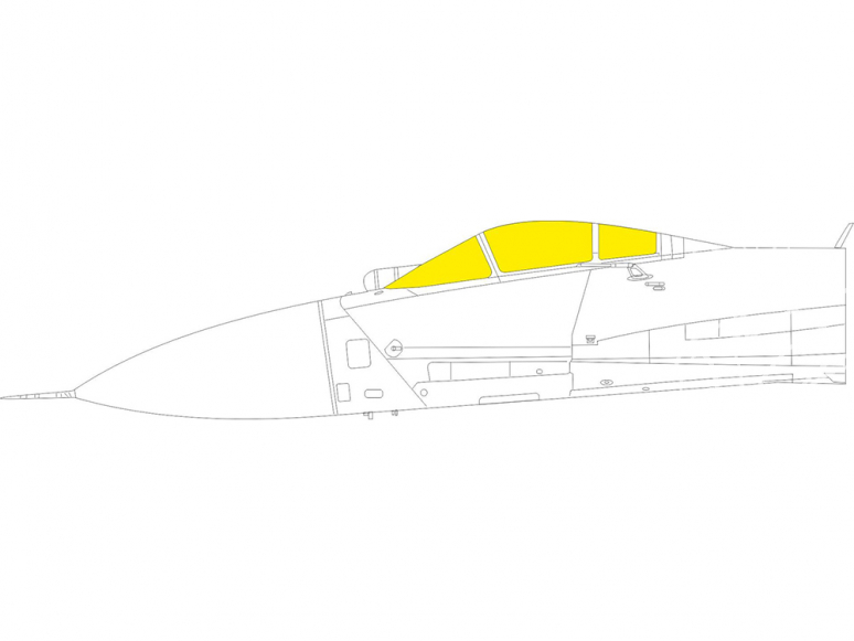 Eduard Express Mask EX838 Sukhoi Su-27 Great Wall Hobby 1/48