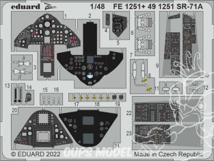 EDUARD photodecoupe avion 491251 Amélioration SR-71A Revell 1/48