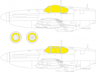 Eduard Express Mask CX620 P-51B/C Arma Hobby 1/72