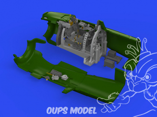 Eduard kit d'amelioration avion brassin Print 648692 Cockpit A6M2 Zero Model 21 Eduard 1/48