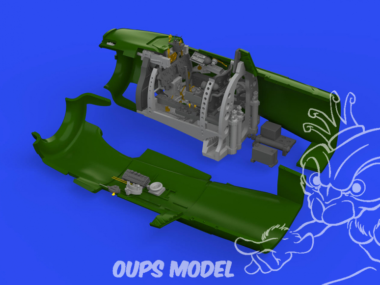 Eduard kit d'amelioration avion brassin Print 648692 Cockpit A6M2 Zero Model 21 Eduard 1/48