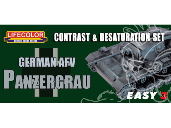 LIFECOLOR peinture MS02 Easy 3 German AFV Panzergrau