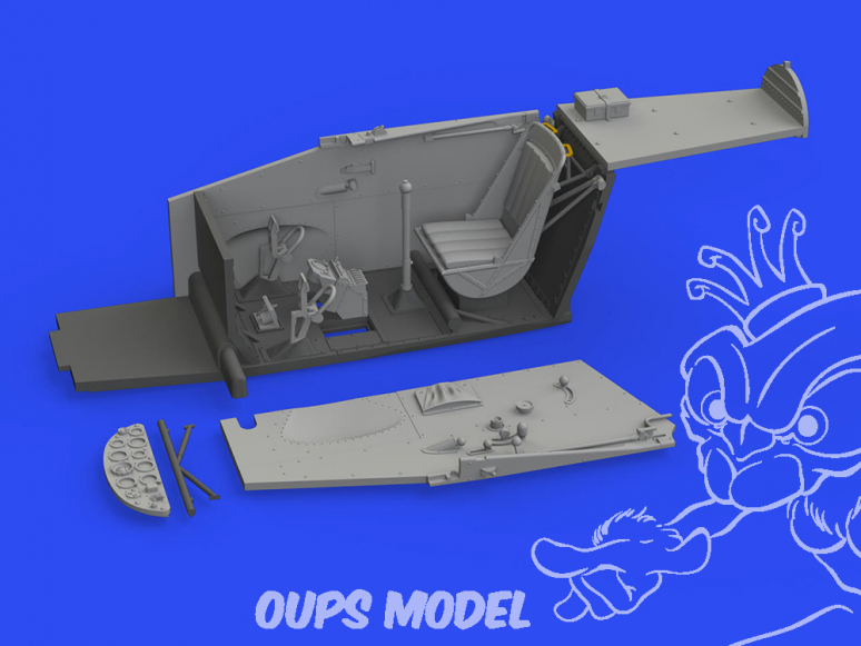 Eduard kit d'amelioration avion brassin Print 648733 Cockpit Z-526AFS Eduard 1/48