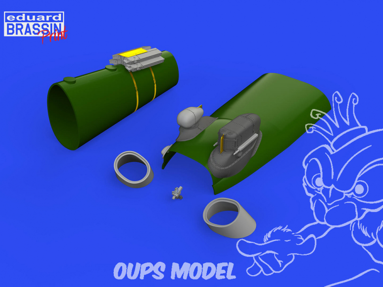 Eduard kit d'amelioration hélicoptère brassin Print 648730 Set de conversion Mi-24D Zvezda 1/48