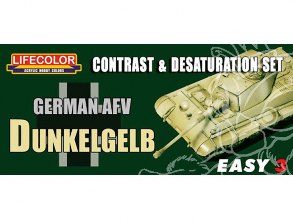 LIFECOLOR peinture MS01 Easy 3 German AFV Dunkelgelb