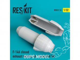 ResKit kit d'amelioration avion RSU32-0054 Tuyère F-14A Tomcat fermée pour Kit Trumpeter 1/32