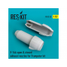 ResKit kit d'amelioration avion RSU32-0055 Tuyère F-14A Tomcat ouverte ou fermée pour Kit Trumpeter 1/32