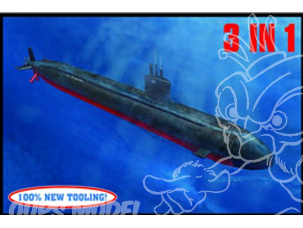 HOBBY BOSS maquette sous marin 83530 USS Los Angeles SSN-688 1/350