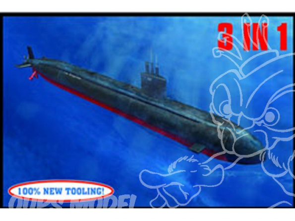 HOBBY BOSS maquette sous marin 83530 USS Los Angeles SSN-688 1/350