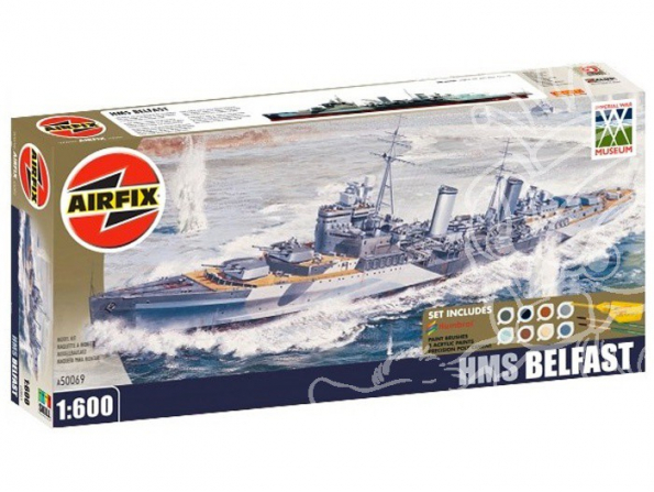 AIRFIX maquette 50069 HMS Belfast complet 1/600