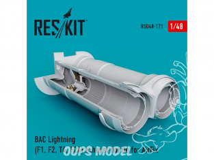ResKit kit d'amelioration Avion RSU48-0171 Tuyère BAC Lightning (F1, F2, T4, F2A) pour kit Airfix 1/48